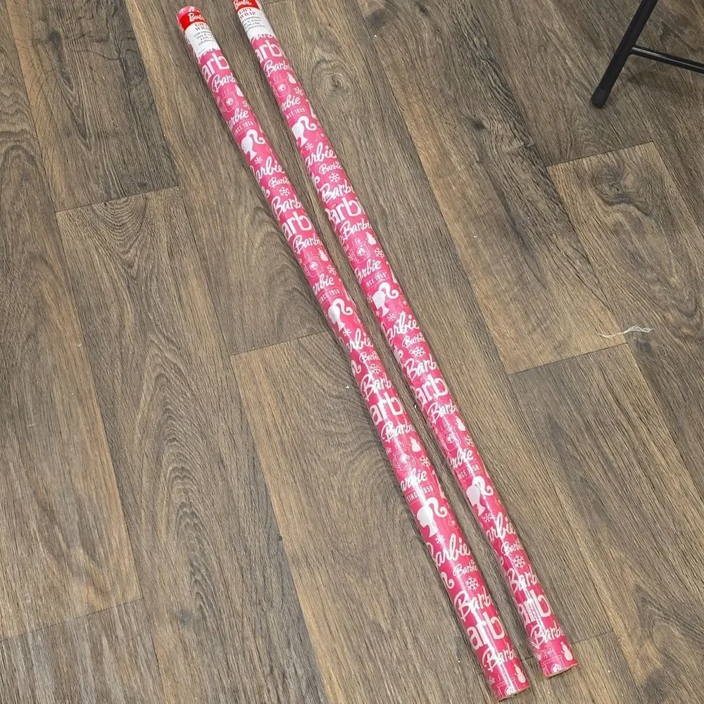 Barbie Logo Christmas‎ Wrapping Paper- 2 Rolls